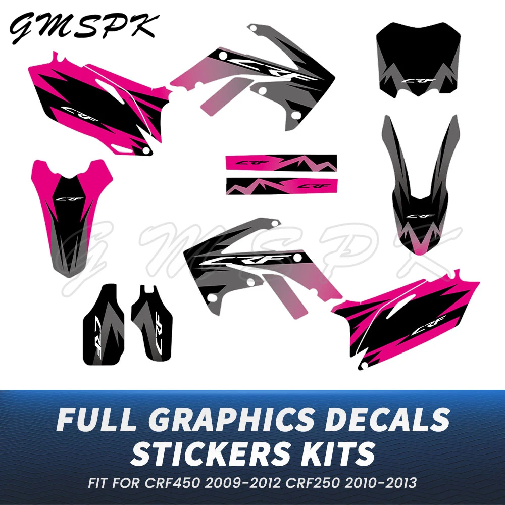 Full Set Personalized Fairing Graphics Background Decals Sticker Fit for Honda CRF250R CRF250 2010-2013 CRF450R CRF450 2009-2012
Full Set Personalized Fairing Graphics Background Decals Sticker Fit for Honda CRF250R CRF250 2010-2013 CRF450R CRF450 2009-2012