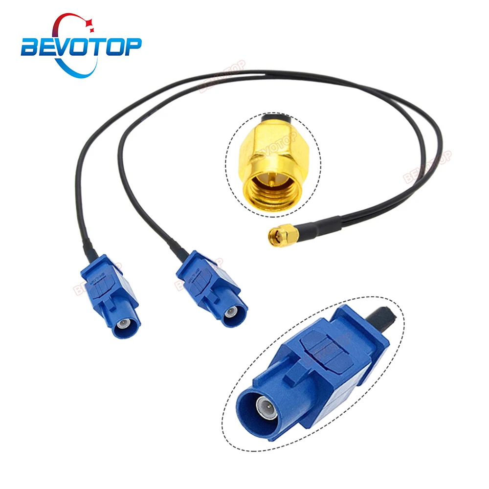 1 x SMA Male to 2 x Long Fakra C Male Plug RG174 Pigtail GPS Splitter Cable Combiner GPS Antenna Extension Cable
1 x SMA Male to 2 x Long Fakra C Male Plug RG174 Pigtail GPS Splitter Cable Combiner GPS Antenna Extension Cable