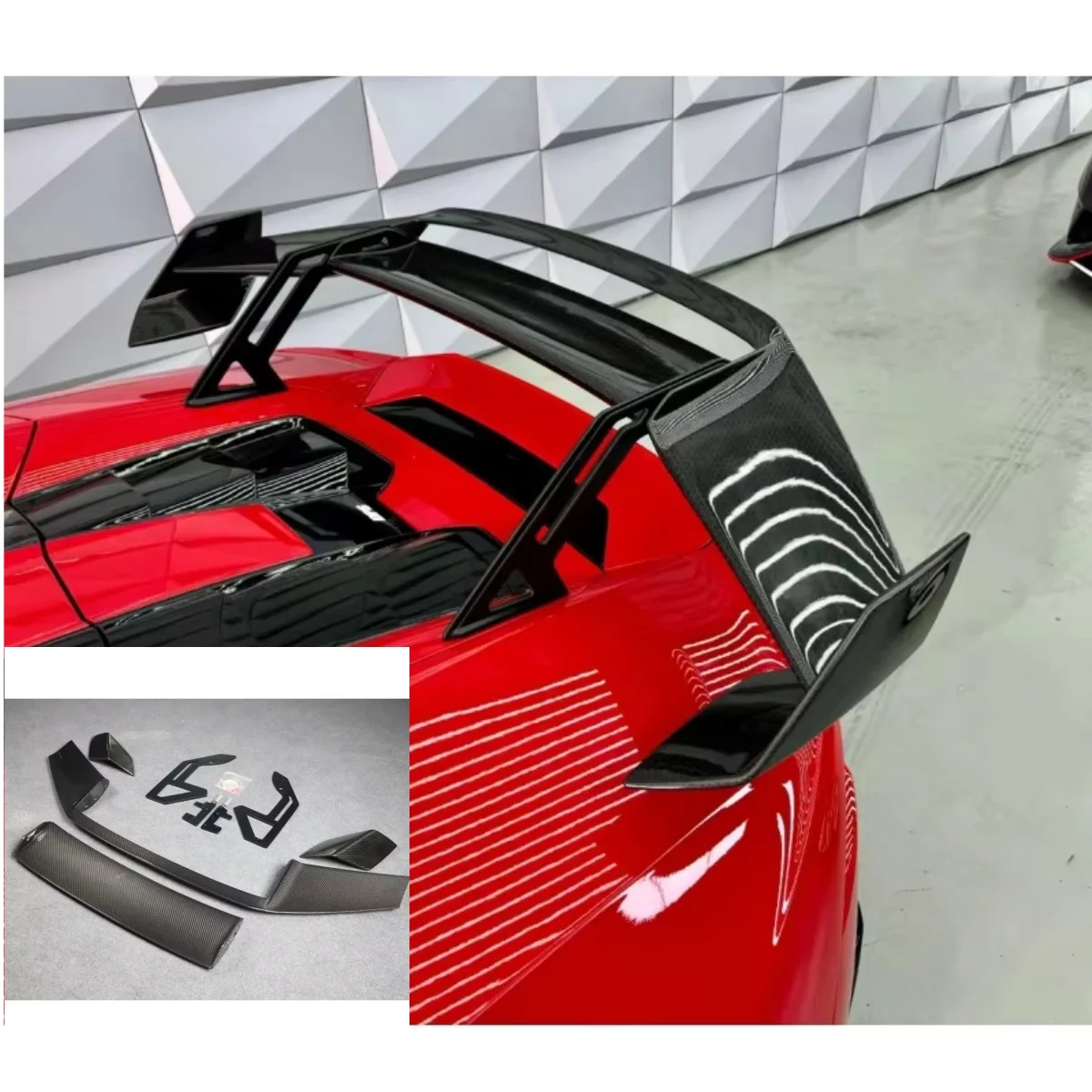 Suitable for Lamborghini LP610 580 Modified STO Style Dry Carbon Fiber Rear Spoiler
Suitable for Lamborghini LP610 580 Modified STO Style Dry Carbon Fiber Rear Spoiler
