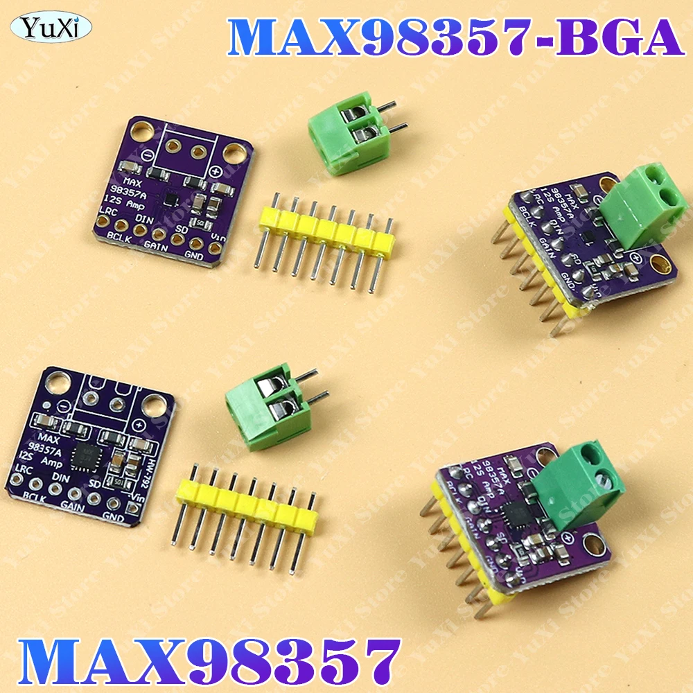1-4pcs Max98357 I2S 3W Class D Amplifier Breakout Interface Dac Decoder Module Filterless Audio For Esp32 ESP8266 Raspberry Pic
1-4pcs Max98357 I2S 3W Class D Amplifier Breakout Interface Dac Decoder Module Filterless Audio For Esp32 ESP8266 Raspberry Pic