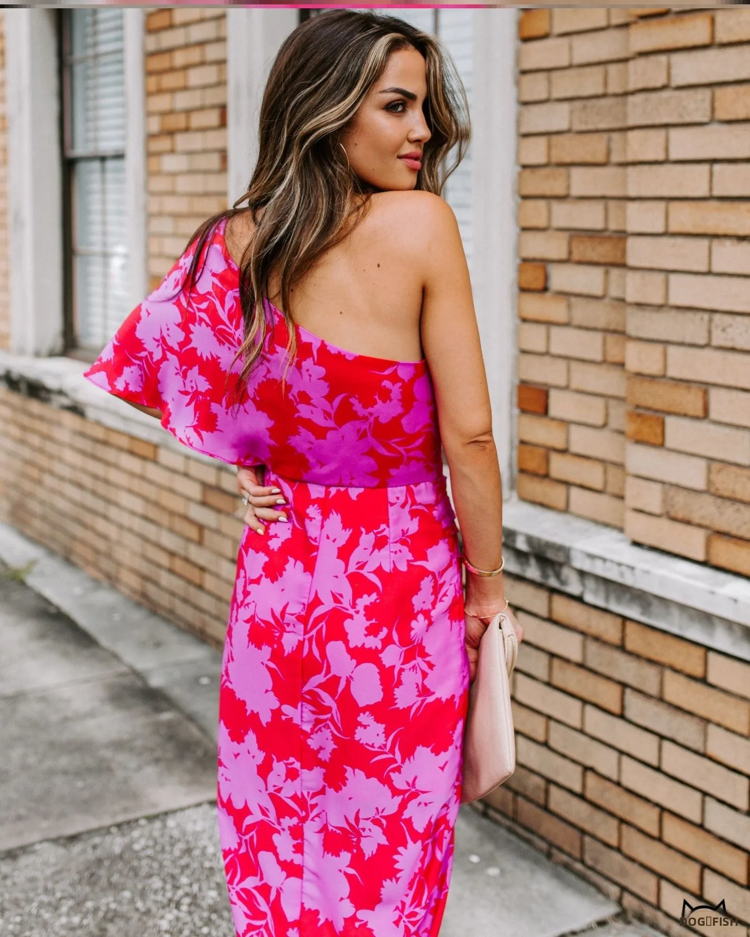 Street Style Asymmetrical One Shoulder Dress Women's Five Sleeve Length Asymmetrical Slant Collar Floral Split Personality
Street Style Asymmetrical One Shoulder Dress Women's Five Sleeve Length Asymmetrical Slant Collar Floral Split Personality