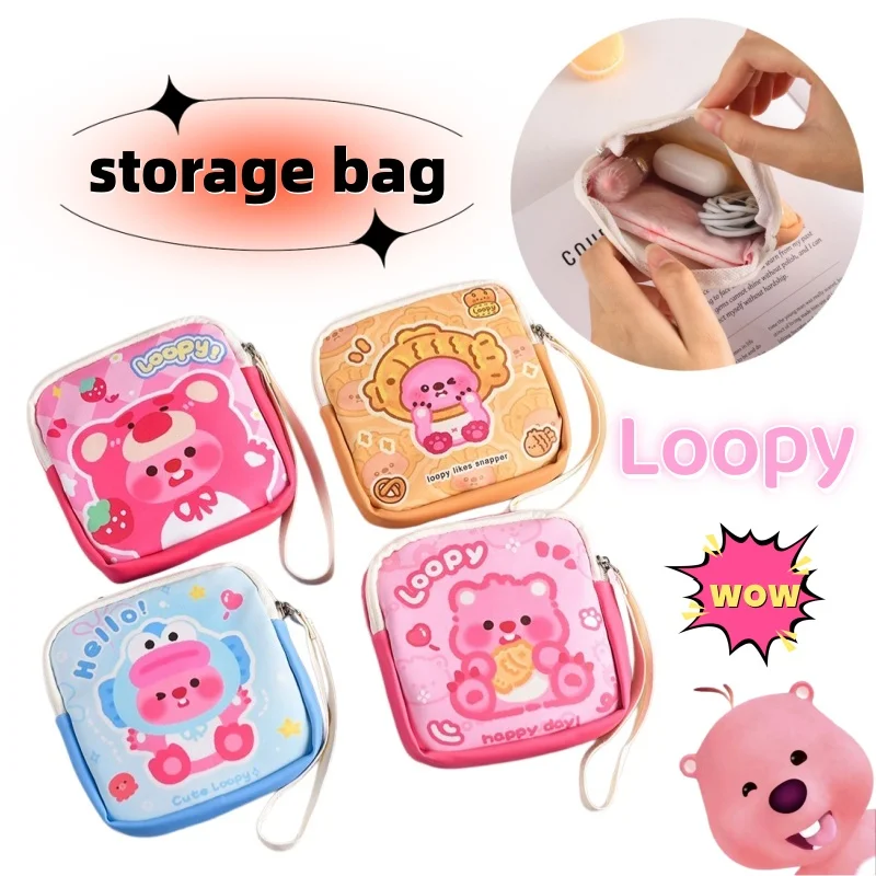 Loopy cartoon aunt sanitary pad storage bag, portable large-capacity, cute coin purse for girls and students, gift
Loopy cartoon aunt sanitary pad storage bag, portable large-capacity, cute coin purse for girls and students, gift