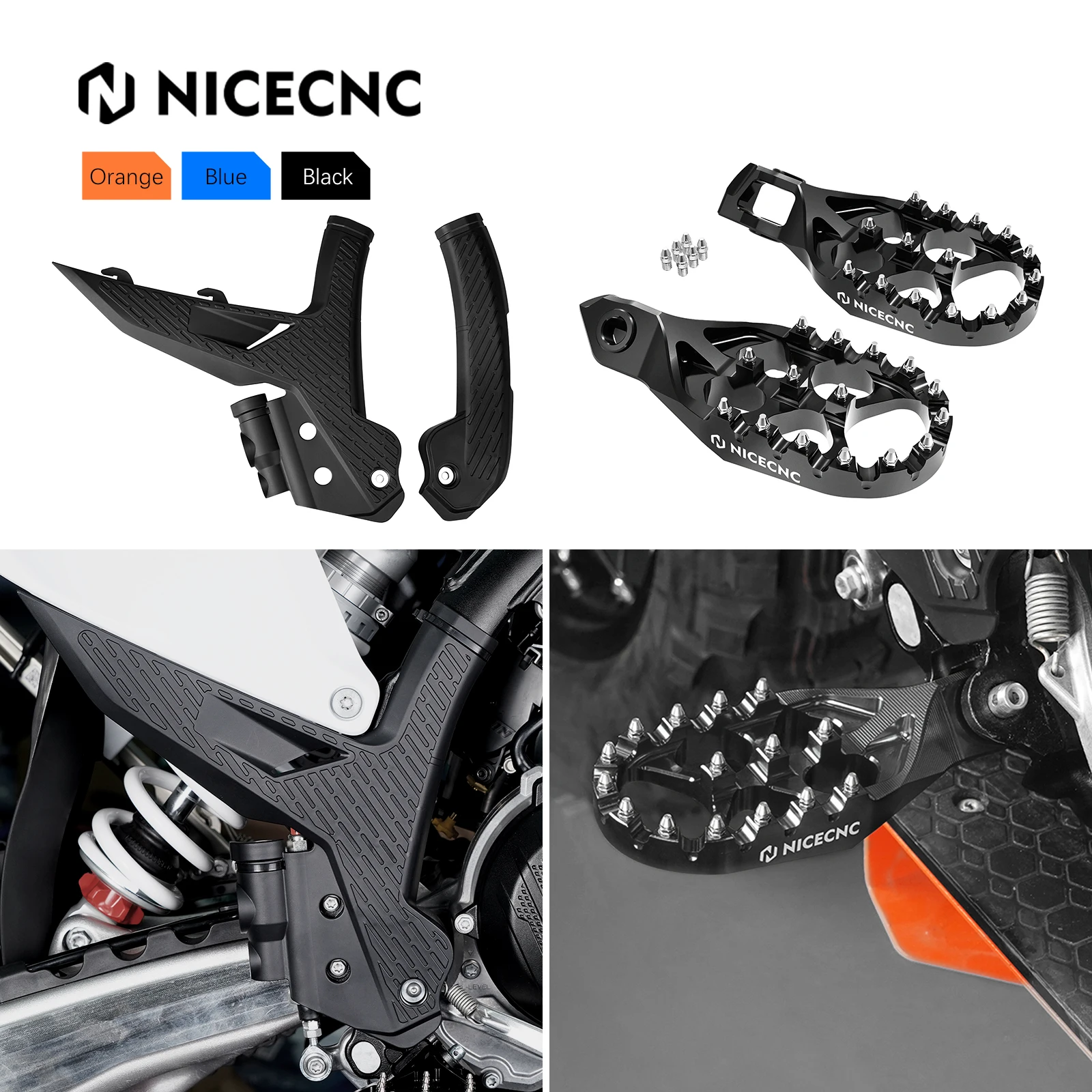 2024 For KTM EXC 300 EXC 250 EXC-F 350 SX 250 SX-F 450 XC 400 XC-W 500 Forged Enlarged Foot pegs Foot Rests Pedals & Frame Guard
2024 For KTM EXC 300 EXC 250 EXC-F 350 SX 250 SX-F 450 XC 400 XC-W 500 Forged Enlarged Foot pegs Foot Rests Pedals & Frame Guard