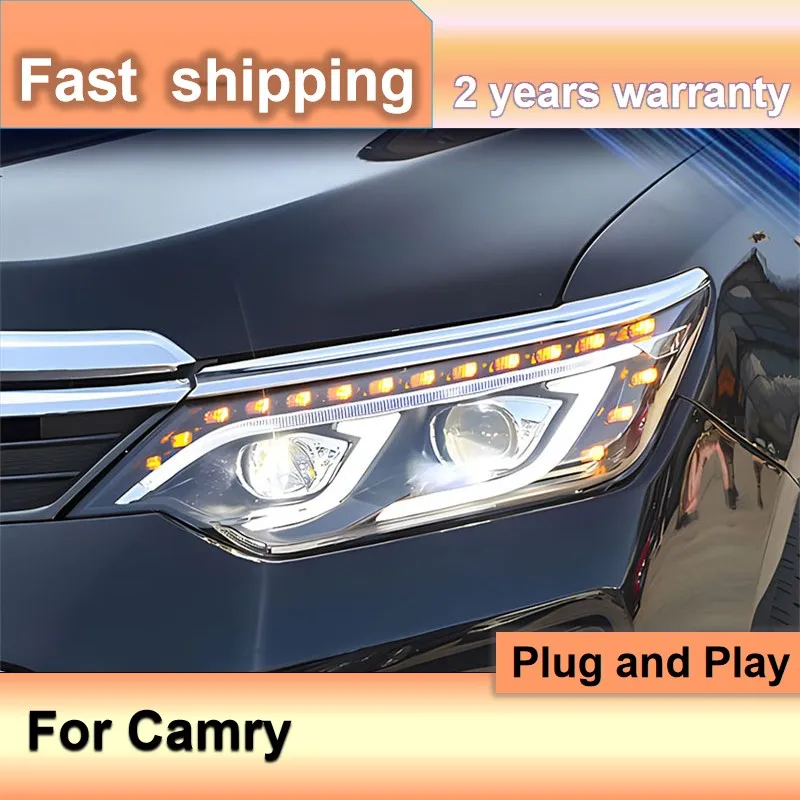 Автомобильные аксессуары для Toyota Camry, головной фонарь 2015-2017, фара Camry DRL, указатель поворота, линза проектора дальнего света
Автомобильные аксессуары для Toyota Camry, головной фонарь 2015-2017, фара Camry DRL, указатель поворота, линза проектора дальнего света