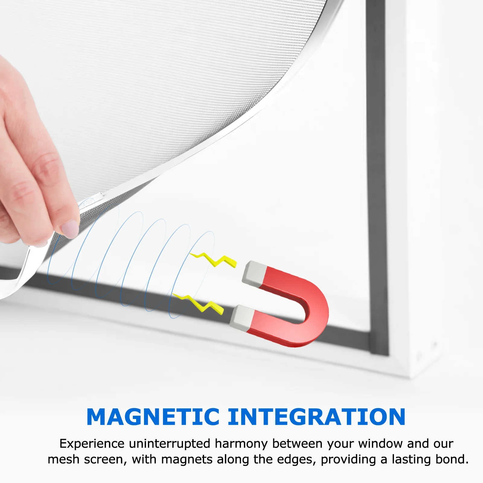 Fine Mesh Window Screen Magnetic Window Net for House Windows Protective Screen Against Insects Seamless Airflow Design
Fine Mesh Window Screen Magnetic Window Net for House Windows Protective Screen Against Insects Seamless Airflow Design