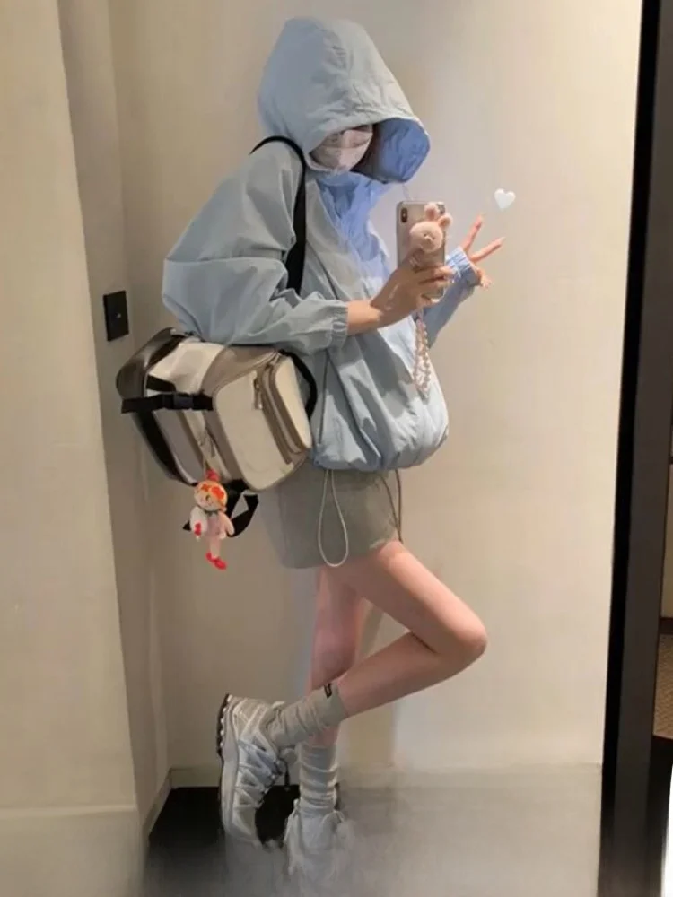 Women's Summer New Design Loose Fit Lightweight Sun Protection Jacket Drawstring Hooded Coat Regular Sleeve Long Zipper Pure ...
Women's Summer New Design Loose Fit Lightweight Sun Protection Jacket Drawstring Hooded Coat Regular Sleeve Long Zipper Pure ...