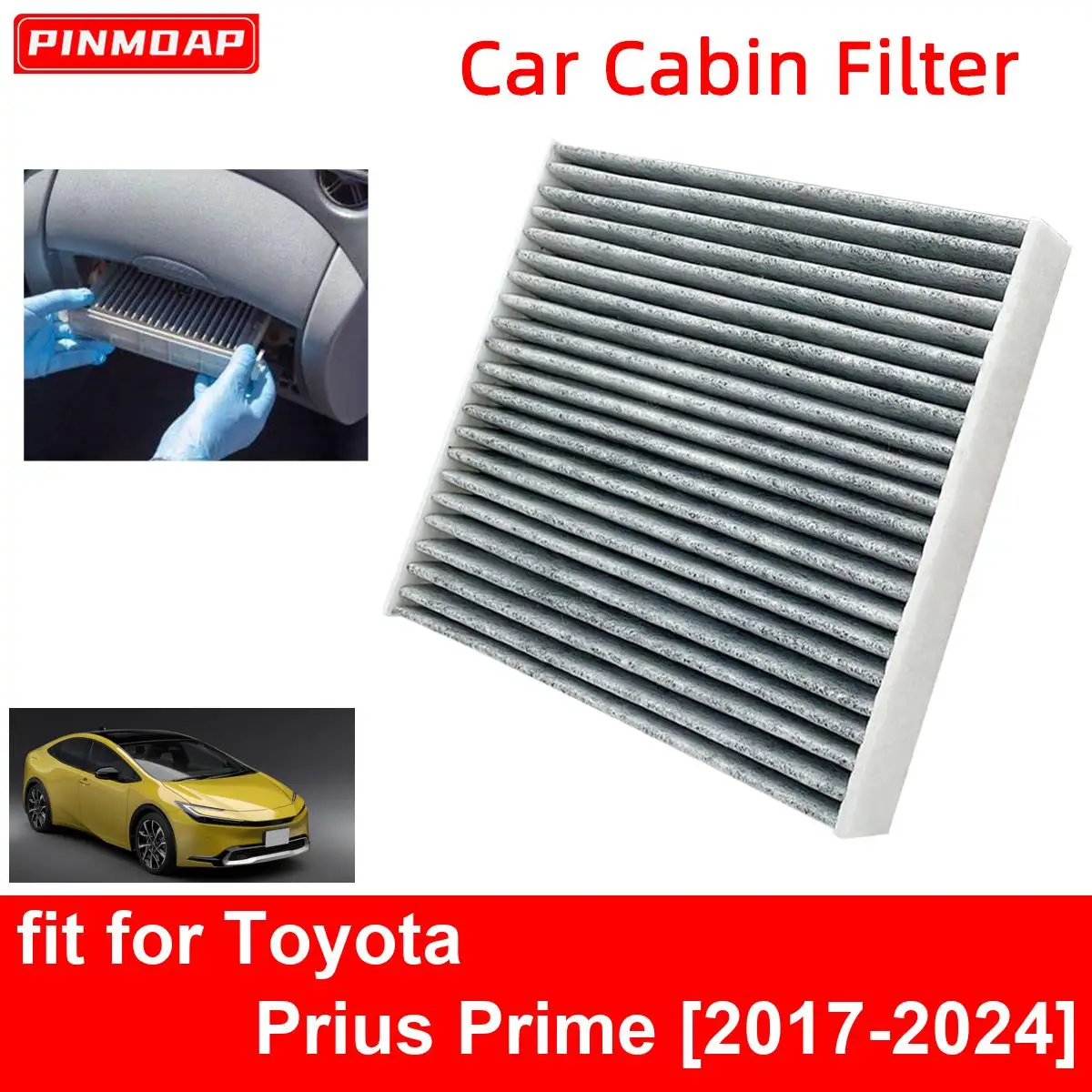 Автомобильный салонный фильтр для Toyota Prius Prime 2017-2024, автоматические фильтры из углеродного волокна CF12157 87139-0E040 87139-0R030 87139-26010
Автомобильный салонный фильтр для Toyota Prius Prime 2017-2024, автоматические фильтры из углеродного волокна CF12157 87139-0E040 87139-0R030 87139-26010