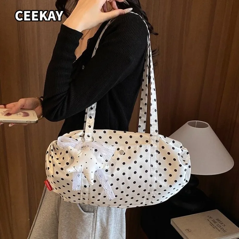 CEEKAY Small Dot Fabric Cylindrical Sling Bag Integrated Fabric Strap Star Charm Decor Lightweight Multi-color Ladies Casual
CEEKAY Small Dot Fabric Cylindrical Sling Bag Integrated Fabric Strap Star Charm Decor Lightweight Multi-color Ladies Casual