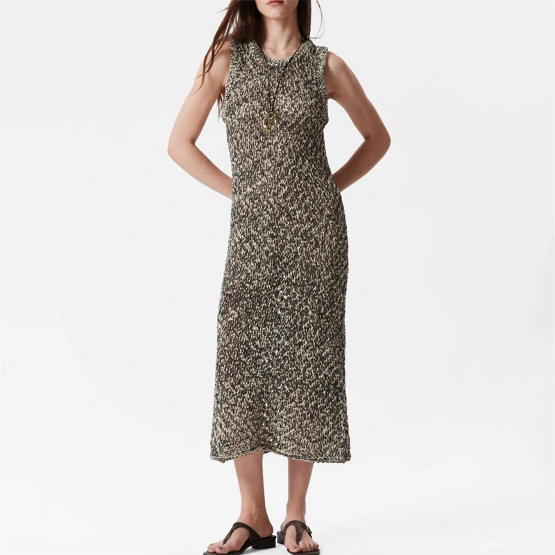 The newSummer women's round-neck sleevelessKnitted dress y2k is a high-quality and fashionableHigh street woven mid-length dress
The newSummer women's round-neck sleevelessKnitted dress y2k is a high-quality and fashionableHigh street woven mid-length dress