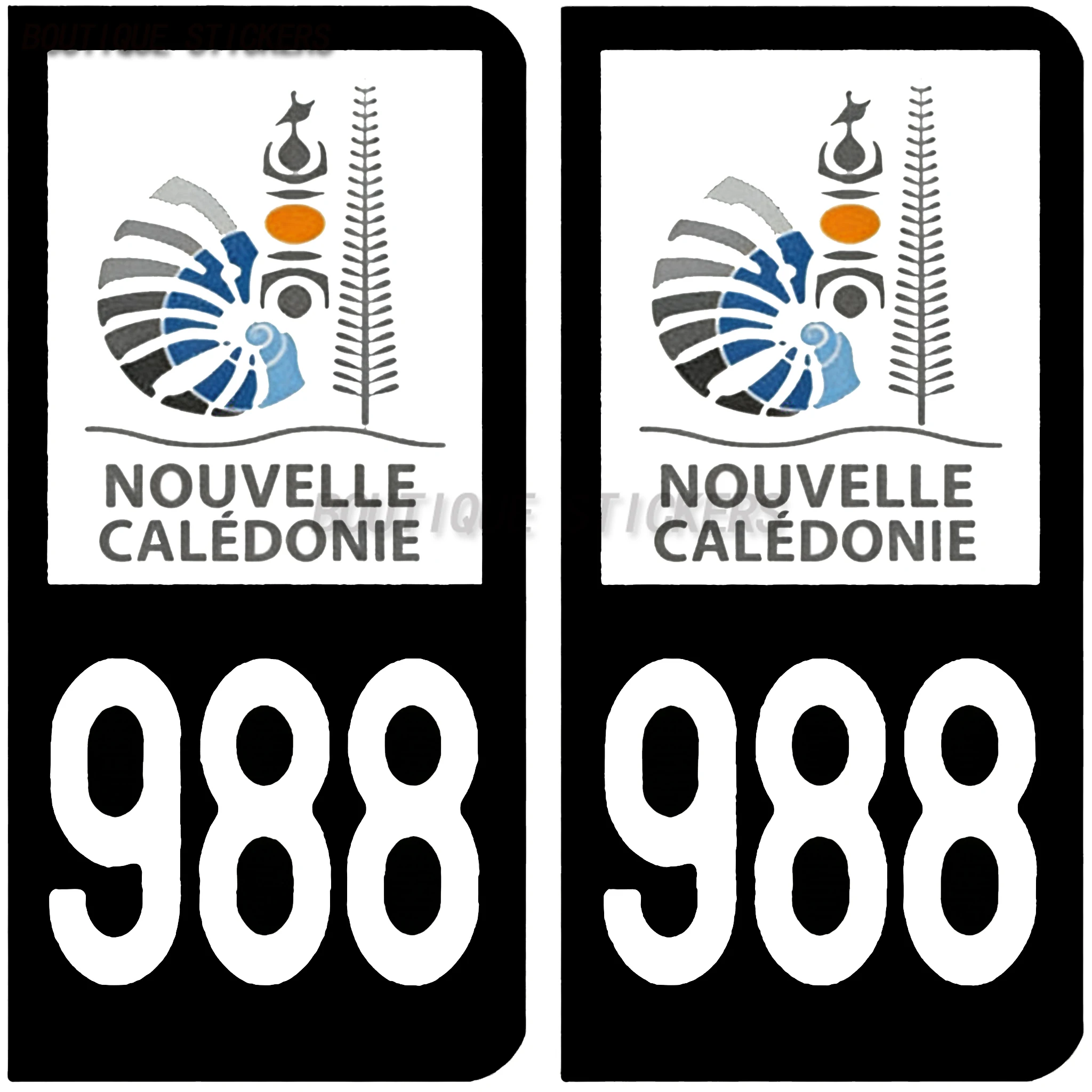 2PcsFrench license plate stickers988-H Nouvelle CalédonieCOM CarboneStyle Collectivité Car and motorcycle waterproof PVCstickers
2PcsFrench license plate stickers988-H Nouvelle CalédonieCOM CarboneStyle Collectivité Car and motorcycle waterproof PVCstickers