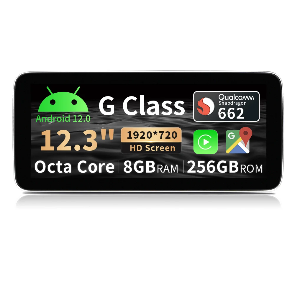 12.3" Car In-Dash Navigation GPS Units for Mercedes Benz G Class W463 2013-2018 with Android Auto Carplay Car Stereo Radio
12.3" Car In-Dash Navigation GPS Units for Mercedes Benz G Class W463 2013-2018 with Android Auto Carplay Car Stereo Radio