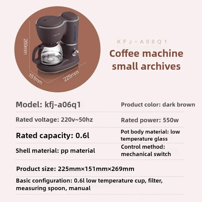 220V Household Drip Coffee Machine Fully Automatic Mini Small Tea Brewing Tea Brewing Dual-purpose Coffee Machine Easy To Clean
220V Household Drip Coffee Machine Fully Automatic Mini Small Tea Brewing Tea Brewing Dual-purpose Coffee Machine Easy To Clean