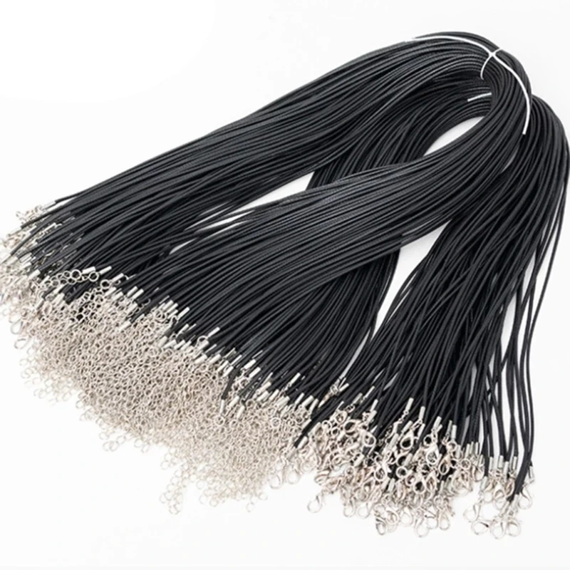 M2EA 100pcs 1.5/2mm Leathers Adjustable Braided Rope Necklace Pendant Charm Findings Lobster Clasp String Cord Jewelry Making
M2EA 100pcs 1.5/2mm Leathers Adjustable Braided Rope Necklace Pendant Charm Findings Lobster Clasp String Cord Jewelry Making