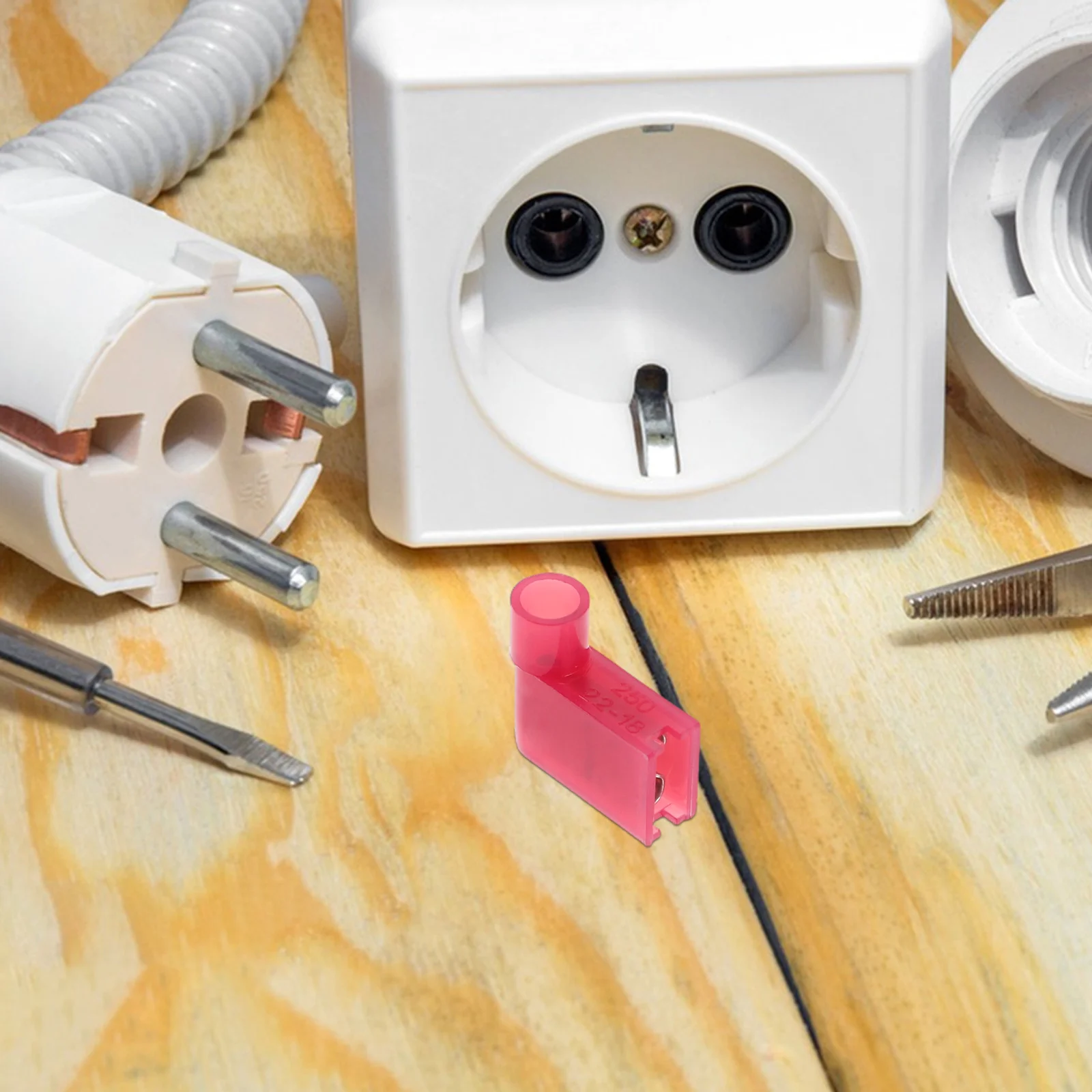 100Pcs Insulated Female Wire Connectors Plastic Flag Terminals Cold Pressed Design for Tight Spaces Electrical Projects
100Pcs Insulated Female Wire Connectors Plastic Flag Terminals Cold Pressed Design for Tight Spaces Electrical Projects