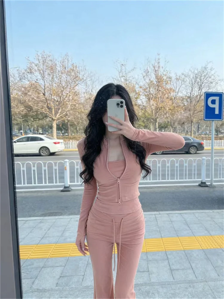 Early Spring Casual Style Women's Long Sleeve Set Fashionable Two-Piece Suit Slimming Leisure Pants Sporty Look Zipper Closure
Early Spring Casual Style Women's Long Sleeve Set Fashionable Two-Piece Suit Slimming Leisure Pants Sporty Look Zipper Closure