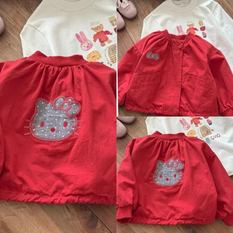 Kawaii Hello Kitty Sanrio Student Cute Cartoon Long Sleeve Jacket Children Comfortable Warm Coat Sportswear Gifts for Kids
Kawaii Hello Kitty Sanrio Student Cute Cartoon Long Sleeve Jacket Children Comfortable Warm Coat Sportswear Gifts for Kids