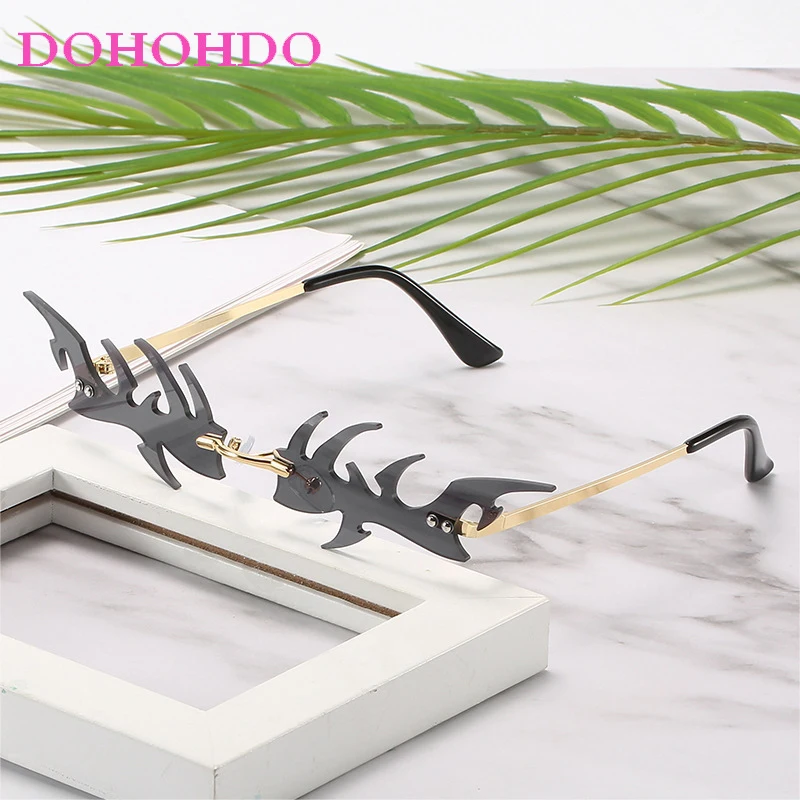 New Fashion Wacky Rimless Sunglasses Women Men Vintage Luxury Brand Exaggerate Personality Trendy Punk Party Sun Glasses UV400
New Fashion Wacky Rimless Sunglasses Women Men Vintage Luxury Brand Exaggerate Personality Trendy Punk Party Sun Glasses UV400