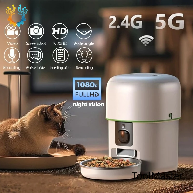 【2026】1080P HD Camera Automatic Cat Feeder With 5GWiFi Tuya Pet Cat Smart Food Kibble Dispenser Auto Feeder For Cats Dog Accesso
【2026】1080P HD Camera Automatic Cat Feeder With 5GWiFi Tuya Pet Cat Smart Food Kibble Dispenser Auto Feeder For Cats Dog Accesso