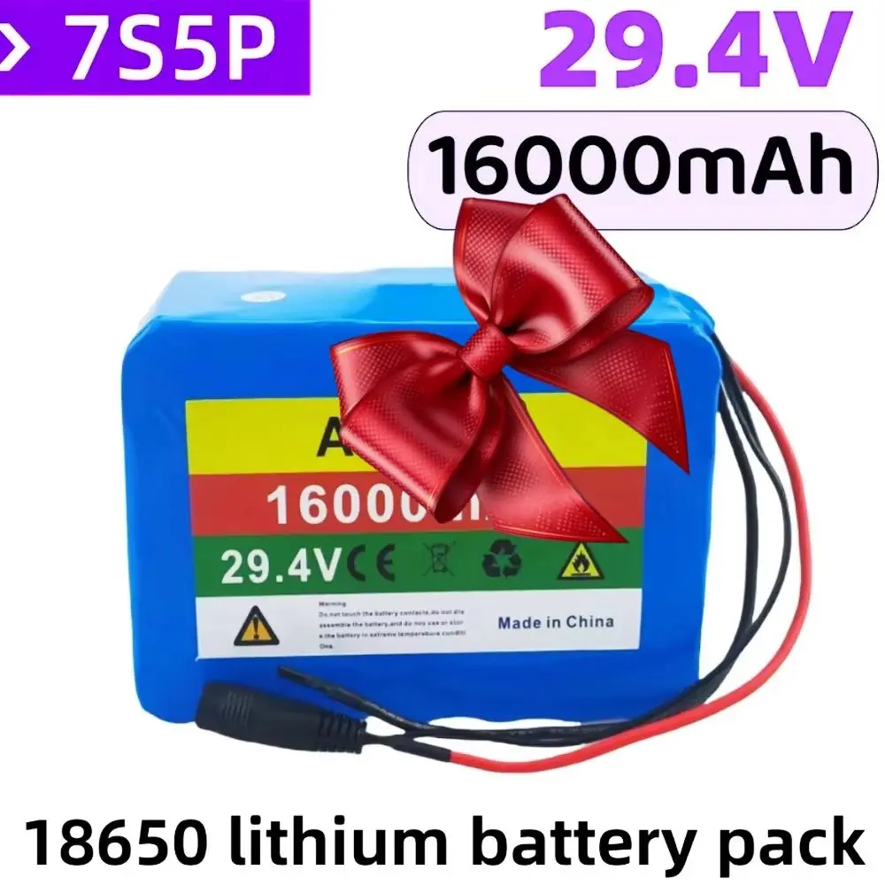 7S5P lithium battery pack 29.4V bicycle scooter scooter portable bicycle wheelchair battery with BMS 24V 16Ah 18650
7S5P lithium battery pack 29.4V bicycle scooter scooter portable bicycle wheelchair battery with BMS 24V 16Ah 18650