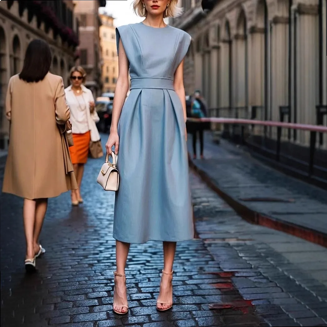 2025 Summer Women Dress Casual Elegant Solid Color Waist Dresses Long Maxi Dresses Spring Summer
2025 Summer Women Dress Casual Elegant Solid Color Waist Dresses Long Maxi Dresses Spring Summer