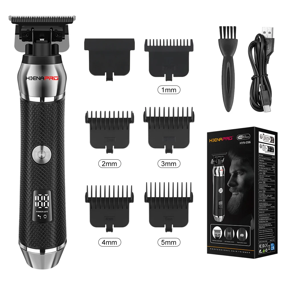 HIENAPRO Electric Hair Trimmer for Men Cordless Barber Clipper with LED Display 1-5mm Guide Combs Type-C Rechargeable
HIENAPRO Electric Hair Trimmer for Men Cordless Barber Clipper with LED Display 1-5mm Guide Combs Type-C Rechargeable