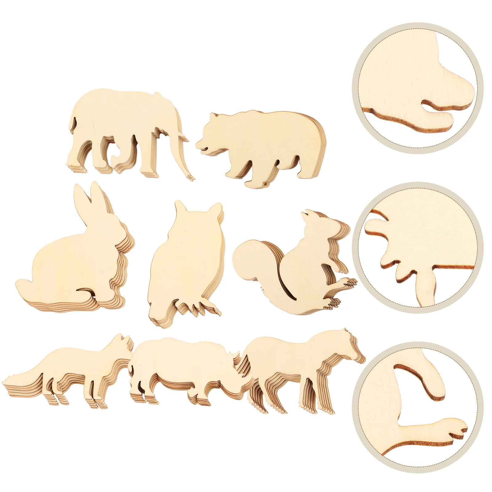 48 Pcs Wooden Animal Decoration Rabbit Animals for Painting Crafts Unfinished Wafer Child
48 Pcs Wooden Animal Decoration Rabbit Animals for Painting Crafts Unfinished Wafer Child