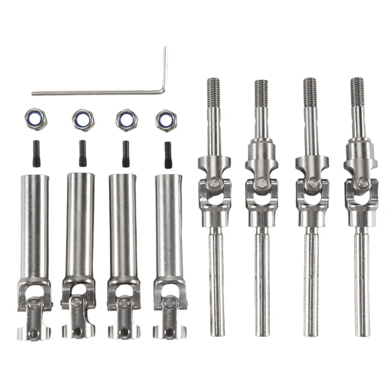 ABWE-4Pcs Metal Stainless Steel Drive Shaft CVD For 1/10 Traxxas Slash Rustler Stampede VXL 4X4 4WD RC Car Upgrade Parts
ABWE-4Pcs Metal Stainless Steel Drive Shaft CVD For 1/10 Traxxas Slash Rustler Stampede VXL 4X4 4WD RC Car Upgrade Parts