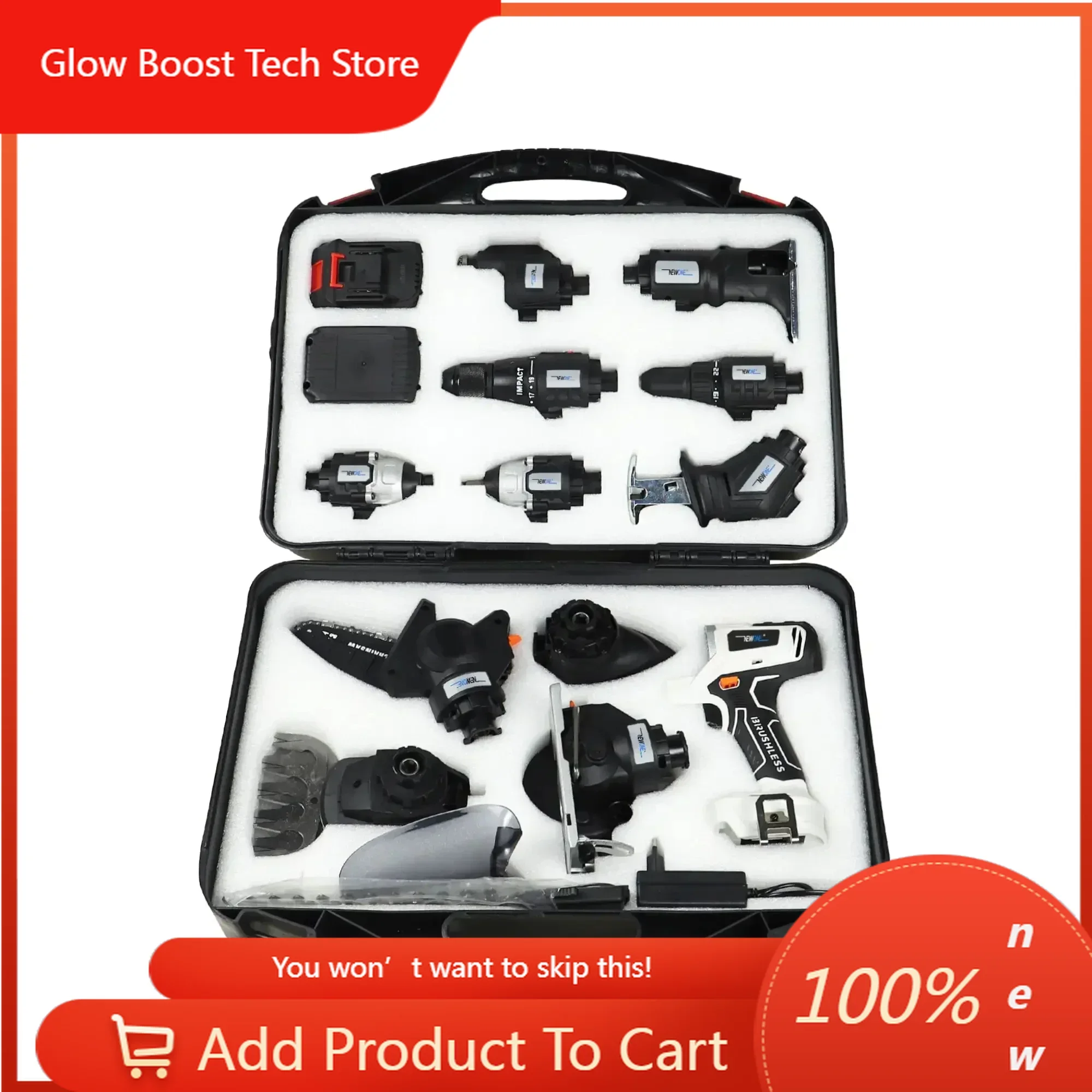 GBProfessional 20V Multi-Function 12-Head Cordless Drill Power Tools Combination Kit Electric Drill Set Tool Sets Combo
GBProfessional 20V Multi-Function 12-Head Cordless Drill Power Tools Combination Kit Electric Drill Set Tool Sets Combo