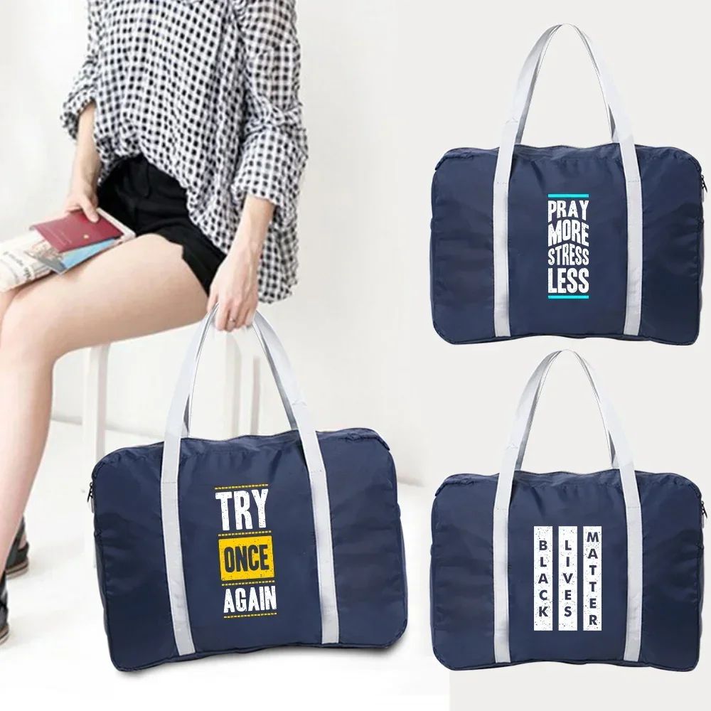 Boston Bag Travel Bag Unisex Foldable Bag Organizers Large Capacity Portable Phrase Printed Luggage Bags Travel Accessories
Boston Bag Travel Bag Unisex Foldable Bag Organizers Large Capacity Portable Phrase Printed Luggage Bags Travel Accessories