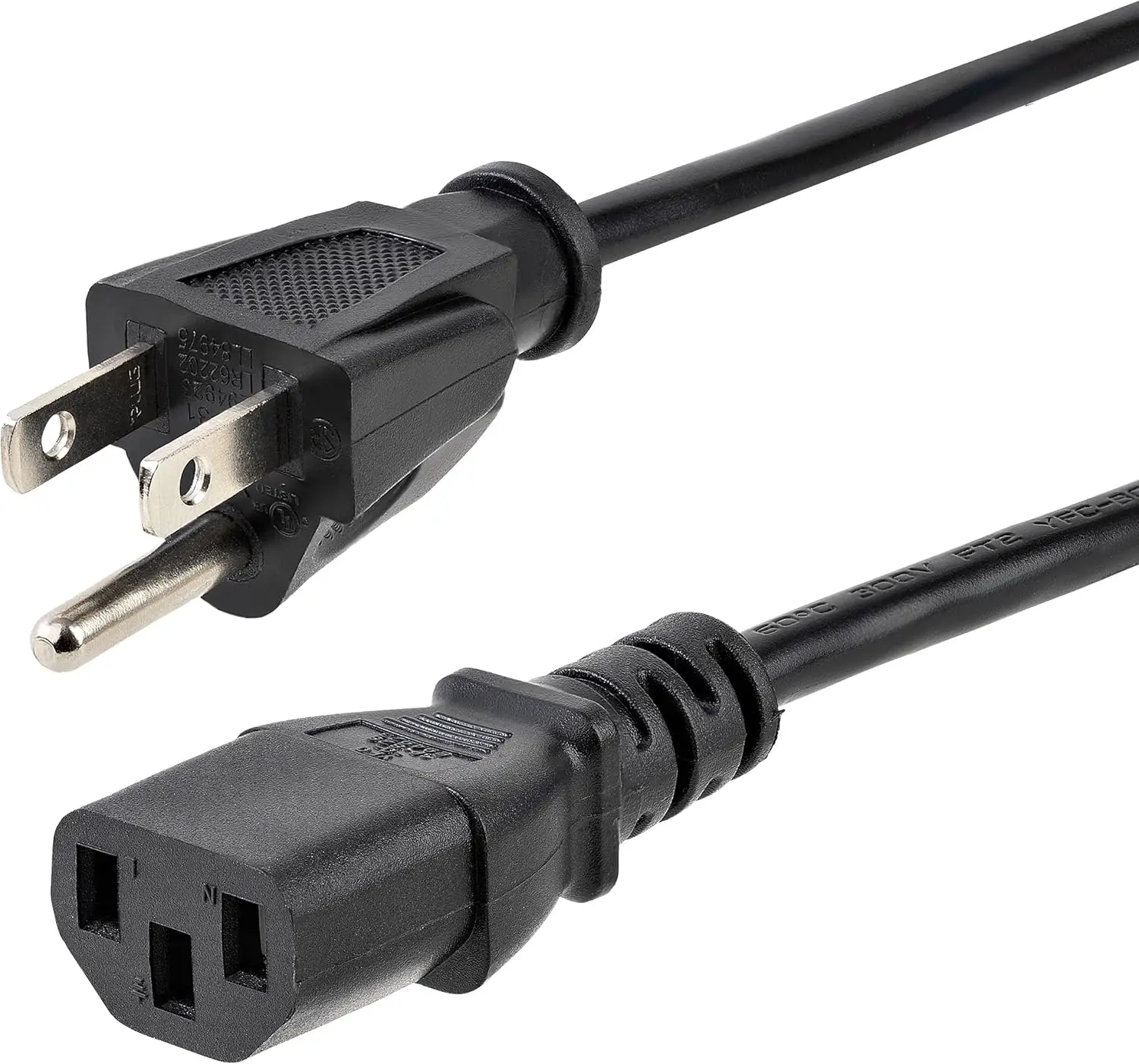 Heavy Duty Power Cord 3ft, NEMA 5-15P to C13 14AWG Replacement AC Cable for Computer Monitor
Heavy Duty Power Cord 3ft, NEMA 5-15P to C13 14AWG Replacement AC Cable for Computer Monitor