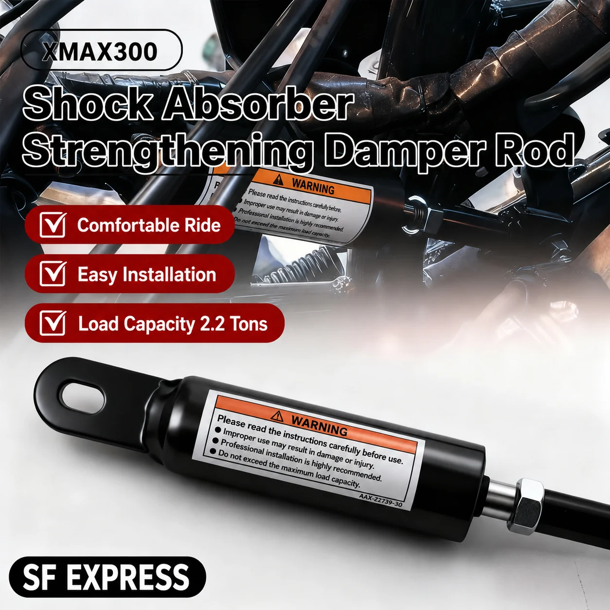 Suitable for Yamaha XMAX300 XMAX 300 X-MAX 300 motorcycle accessories 2018-2025 shock absorber pull rod body frame stabilizer
Suitable for Yamaha XMAX300 XMAX 300 X-MAX 300 motorcycle accessories 2018-2025 shock absorber pull rod body frame stabilizer