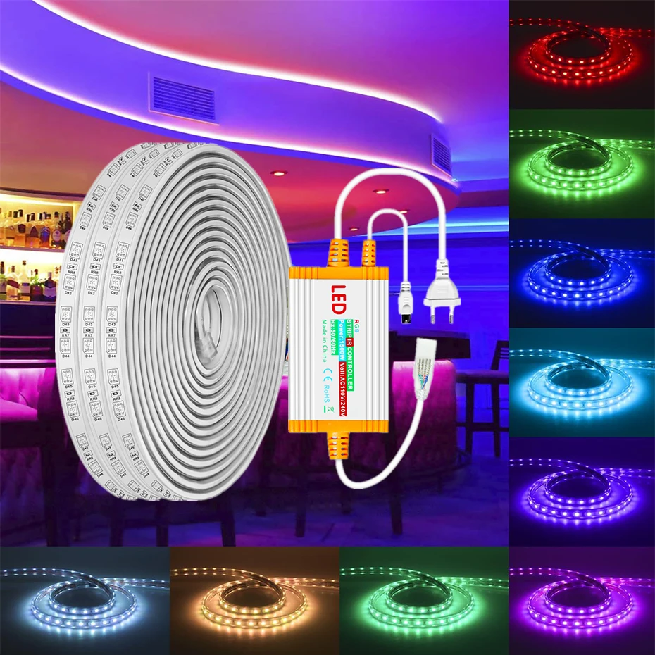 Водонепроницаемая гибкая светодиодная лента 220 В RGB 5050 SMD 10 м 20 м 50 м уличная лента RGB светодиодная домашняя уличная декорация 1500 Вт вилка европейского стандарта
Водонепроницаемая гибкая светодиодная лента 220 В RGB 5050 SMD 10 м 20 м 50 м уличная лента RGB светодиодная домашняя уличная декорация 1500 Вт вилка европейского стандарта