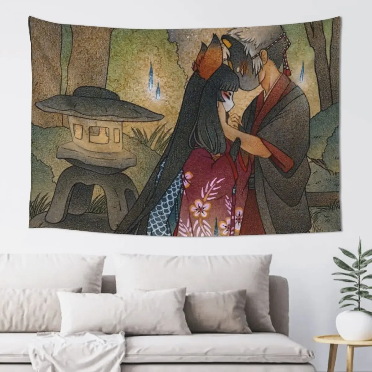Okina and Shiro - Kitsune Yokai TeaKitsune Tapestry Nordic Home Decor Living Room Decoration Tapestry
Okina and Shiro - Kitsune Yokai TeaKitsune Tapestry Nordic Home Decor Living Room Decoration Tapestry