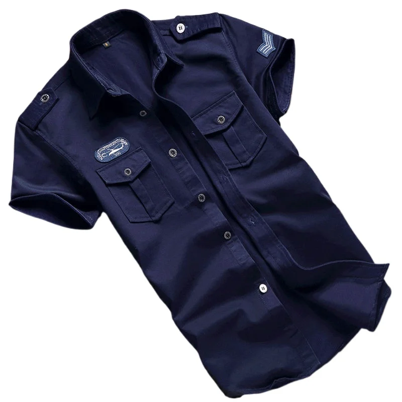 2026 Military Shirt Men Tactics Short Sleeve Summer Tops Solid Color High Quality 100% Cotton Pocket 5XL Plus Size Man Clothes
2026 Military Shirt Men Tactics Short Sleeve Summer Tops Solid Color High Quality 100% Cotton Pocket 5XL Plus Size Man Clothes