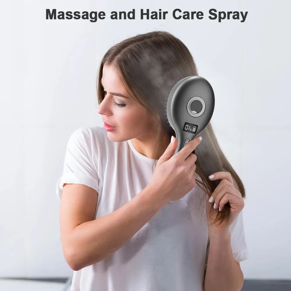 High Frequency Vibration 2-in-1 Styling Brush Hair Follicle Massage Smooth Electric Massage Spray Comb 650nm Red Light
High Frequency Vibration 2-in-1 Styling Brush Hair Follicle Massage Smooth Electric Massage Spray Comb 650nm Red Light