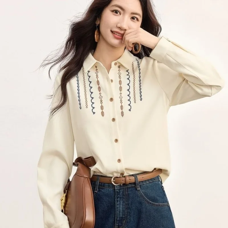 Рубашка с начесом в стиле ретро, весна-осень 2021, новый литературный художественный женский повседневный топ с длинными рукавами
Рубашка с начесом в стиле ретро, весна-осень 2021, новый литературный художественный женский повседневный топ с длинными рукавами