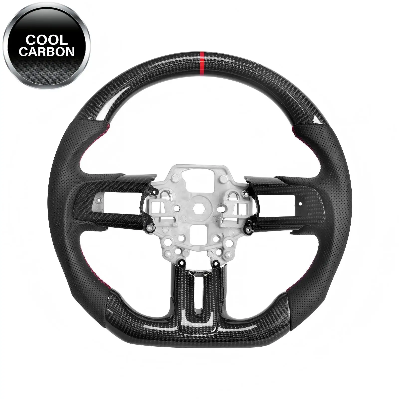Real Carbon Fiber Steering Wheel for Ford Mustang EcoBoost GTShelby GT350 GT350R 2015-2017
Real Carbon Fiber Steering Wheel for Ford Mustang EcoBoost GTShelby GT350 GT350R 2015-2017
