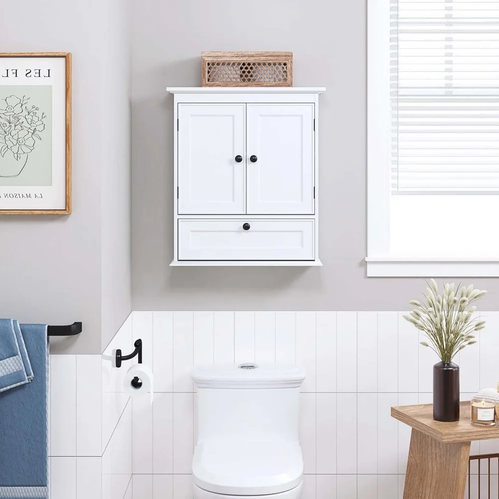 Bathroom Cabinet Wall Mounted, Small Bathroom Wall Cabinet Over Toilet, Medicine Cabinet Organizer with Doors and Adjustable
Bathroom Cabinet Wall Mounted, Small Bathroom Wall Cabinet Over Toilet, Medicine Cabinet Organizer with Doors and Adjustable