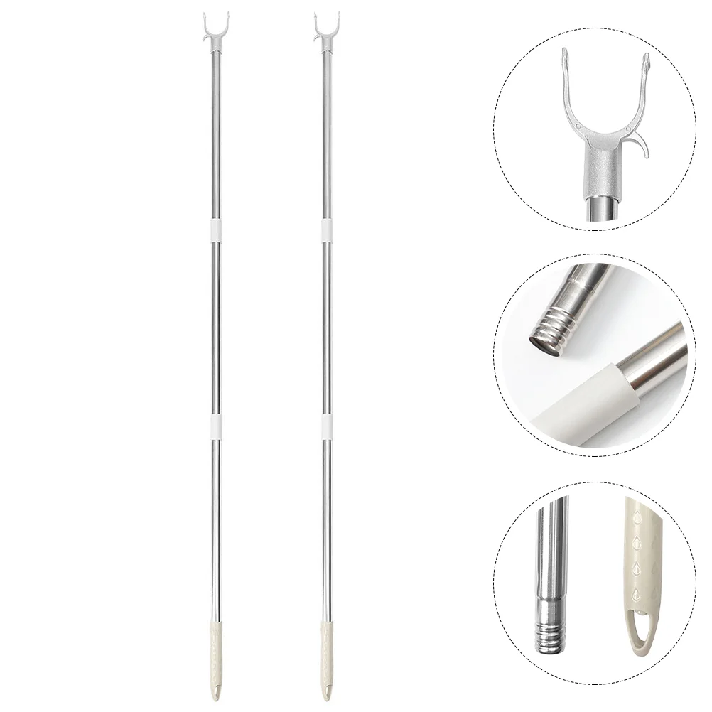 2 Pcs Stitching Clothes Rail Pole Hook Rod Closet Heavy Duty Telescoping Balcony Stainless Steel Reach Splicable Sticks
2 Pcs Stitching Clothes Rail Pole Hook Rod Closet Heavy Duty Telescoping Balcony Stainless Steel Reach Splicable Sticks