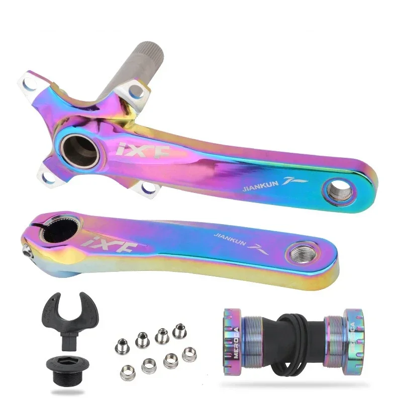 104BCD 170mm Cranks Colorful Bicycle Crankset MTB Road Bike Crankset 32/34/36/38T Sprocket Rainbow Bicycle Crank Parts
104BCD 170mm Cranks Colorful Bicycle Crankset MTB Road Bike Crankset 32/34/36/38T Sprocket Rainbow Bicycle Crank Parts