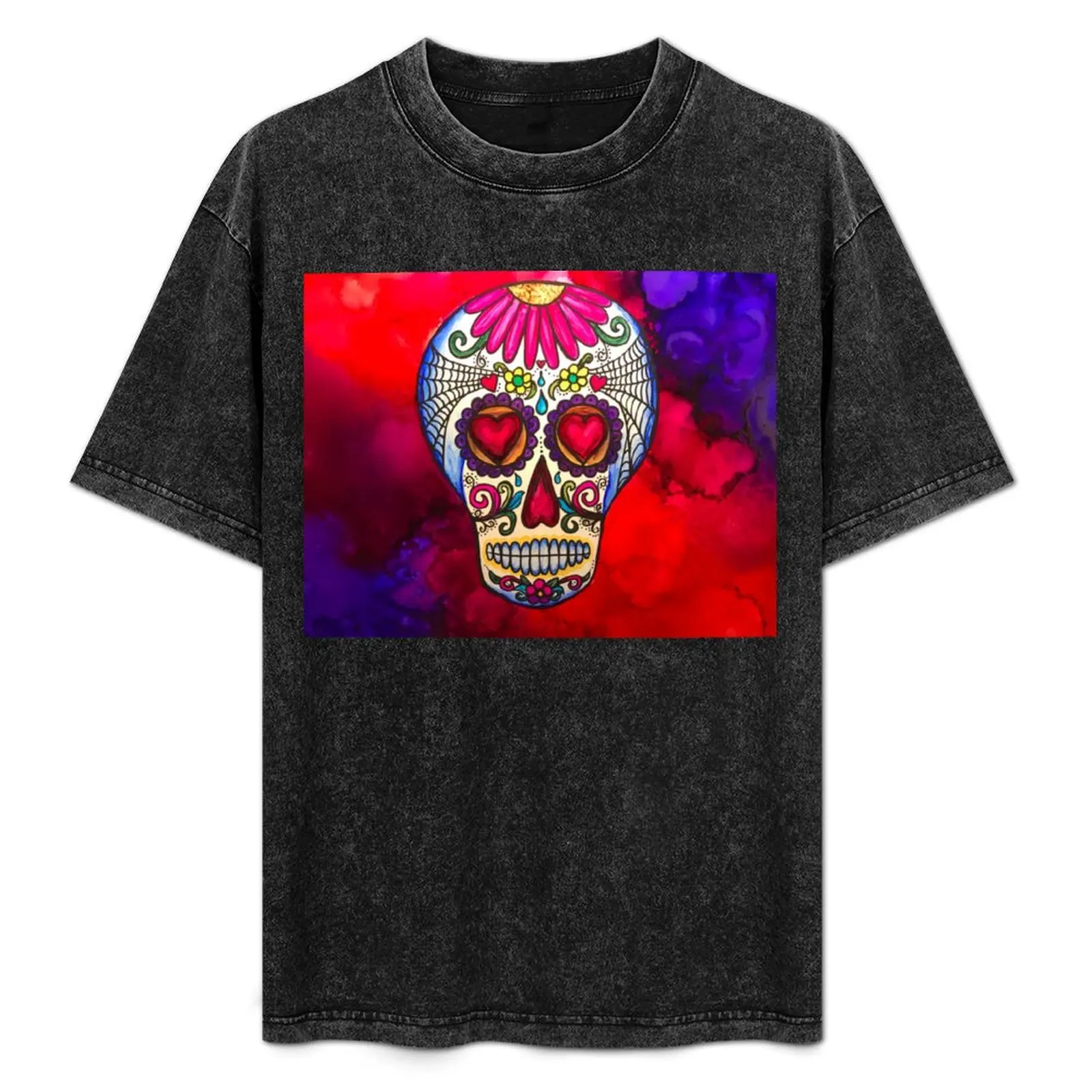 Sugah Skull, Sugar Skull T-Shirt Simple Casual Short Sleeve Tee
Sugah Skull, Sugar Skull T-Shirt Simple Casual Short Sleeve Tee