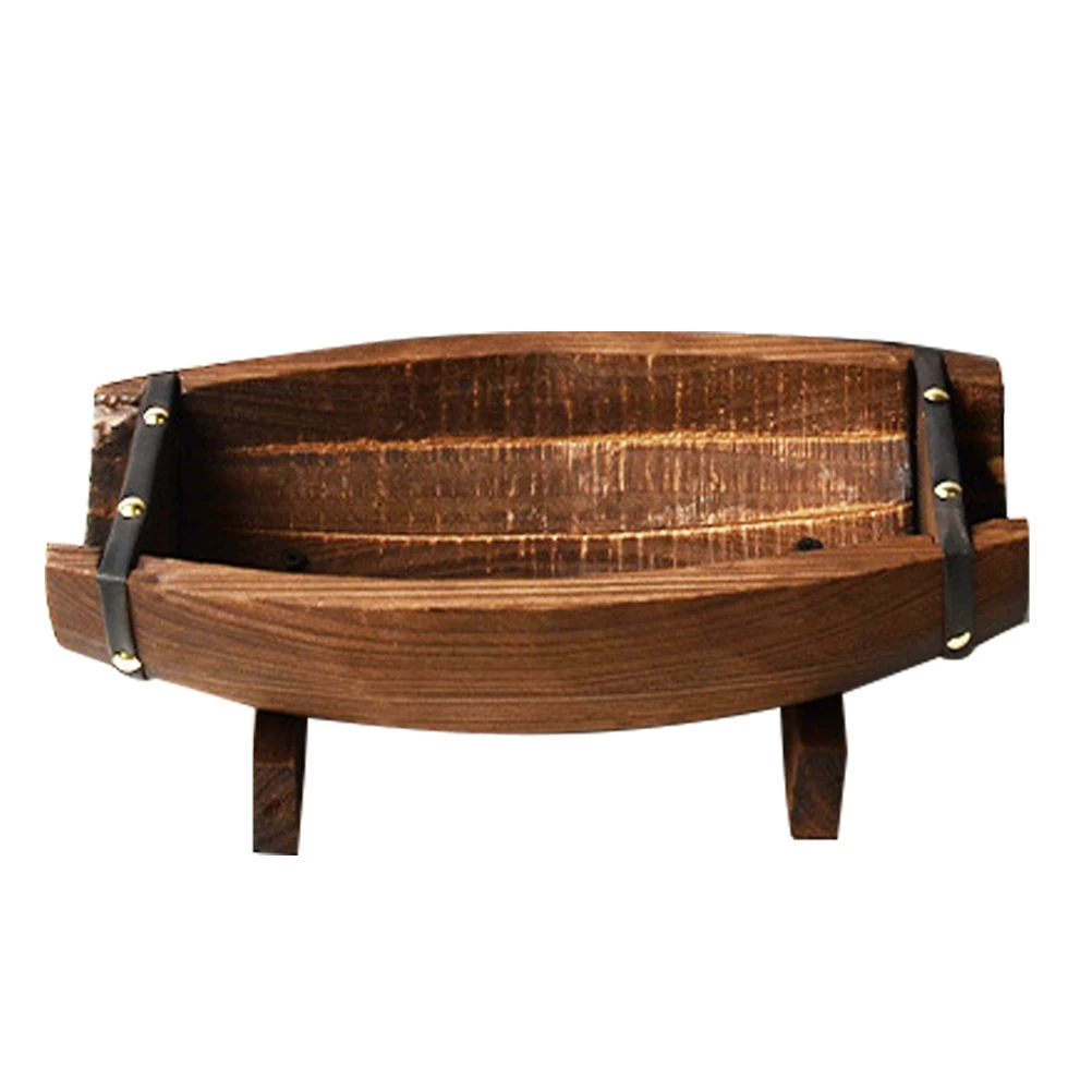 Anticorrosive Wood Planter Rustic Half Barrel Flower Pot for Decor Wooden Sushi Plate Garden Patio
Anticorrosive Wood Planter Rustic Half Barrel Flower Pot for Decor Wooden Sushi Plate Garden Patio