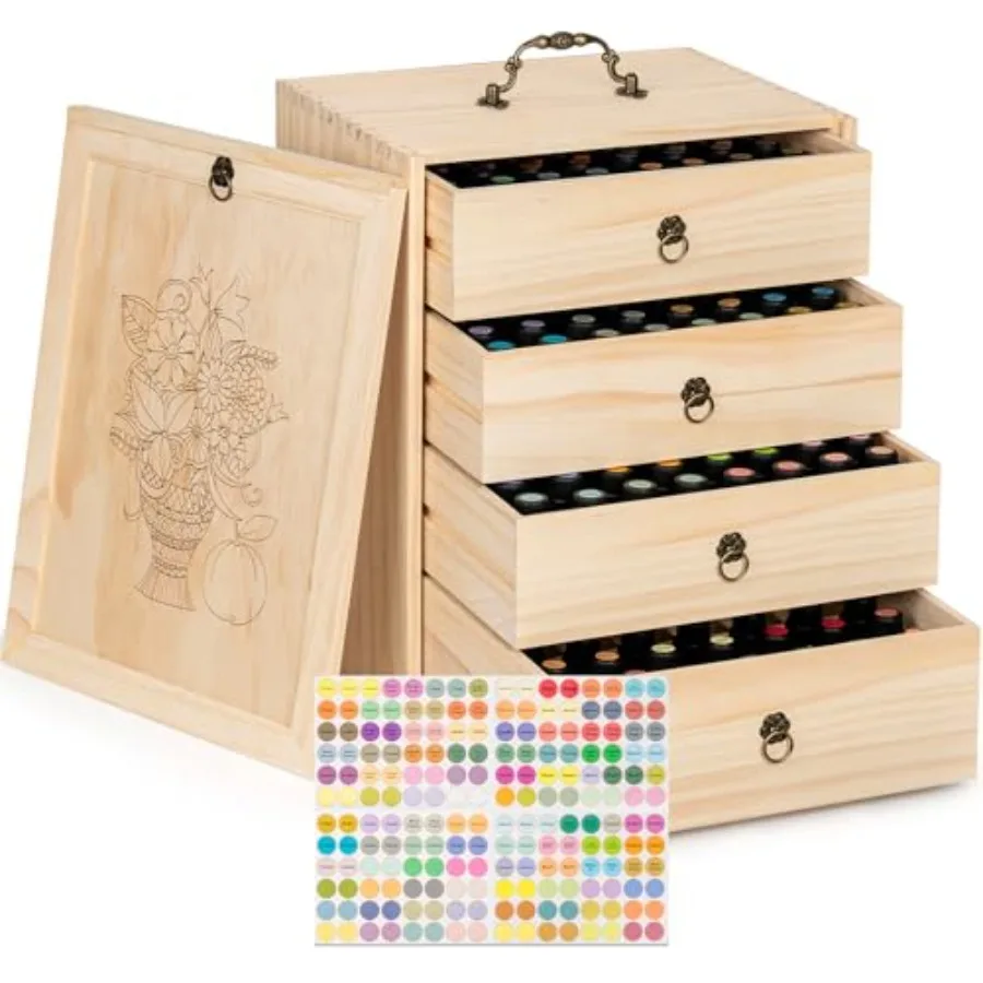 Essential Oil Storage Box for 192 Bottles, Wooden Essential Oils Holder Organizer Holds 5-30ml for Young Living and Doterra Bot
Essential Oil Storage Box for 192 Bottles, Wooden Essential Oils Holder Organizer Holds 5-30ml for Young Living and Doterra Bot