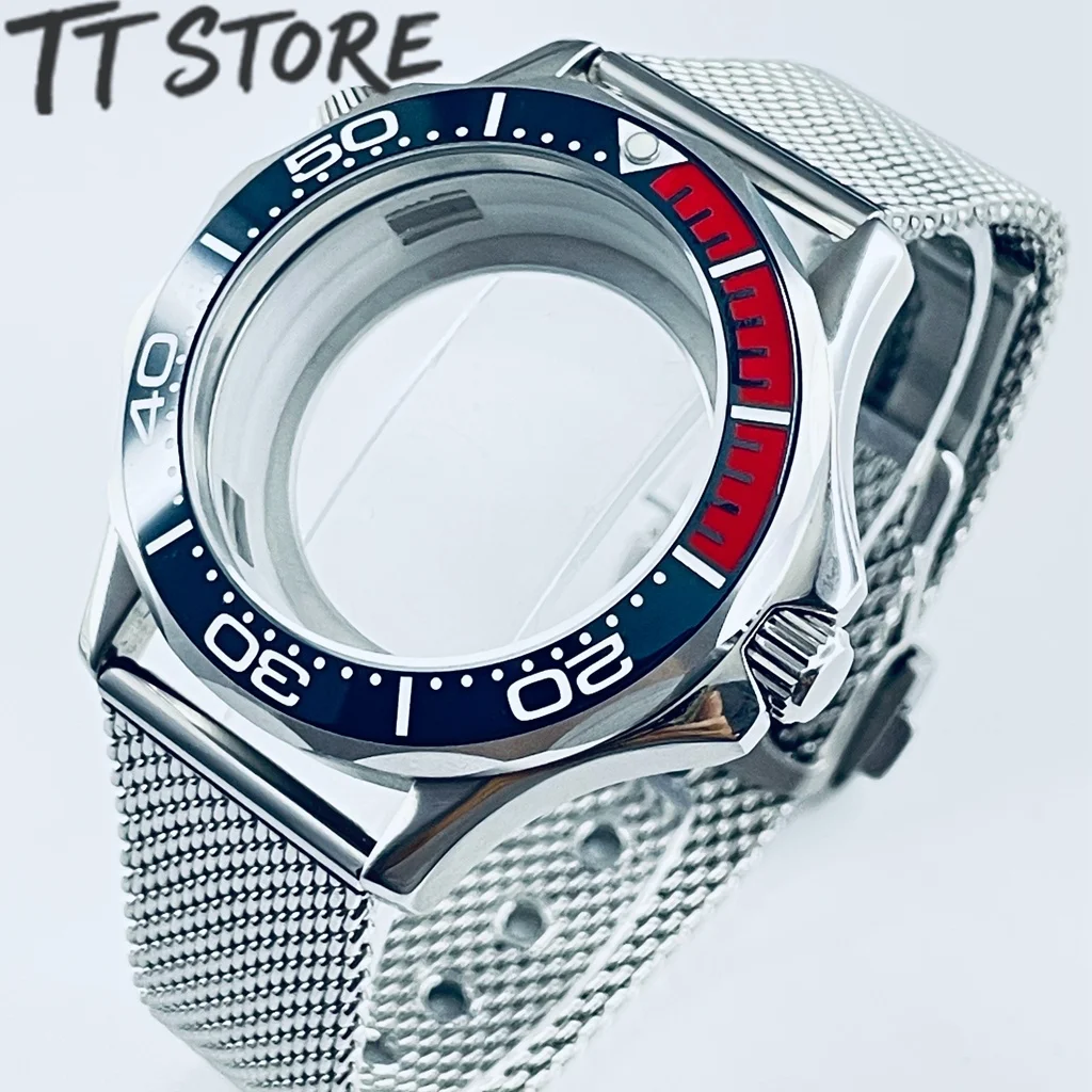 Stainless Steel NH35 Case Dial Mesh Strap Bracelet for Men's Seamaster 300 Watches 10ATM Waterproof 41mm Case Fit NH35/36 Moveme
Stainless Steel NH35 Case Dial Mesh Strap Bracelet for Men's Seamaster 300 Watches 10ATM Waterproof 41mm Case Fit NH35/36 Moveme