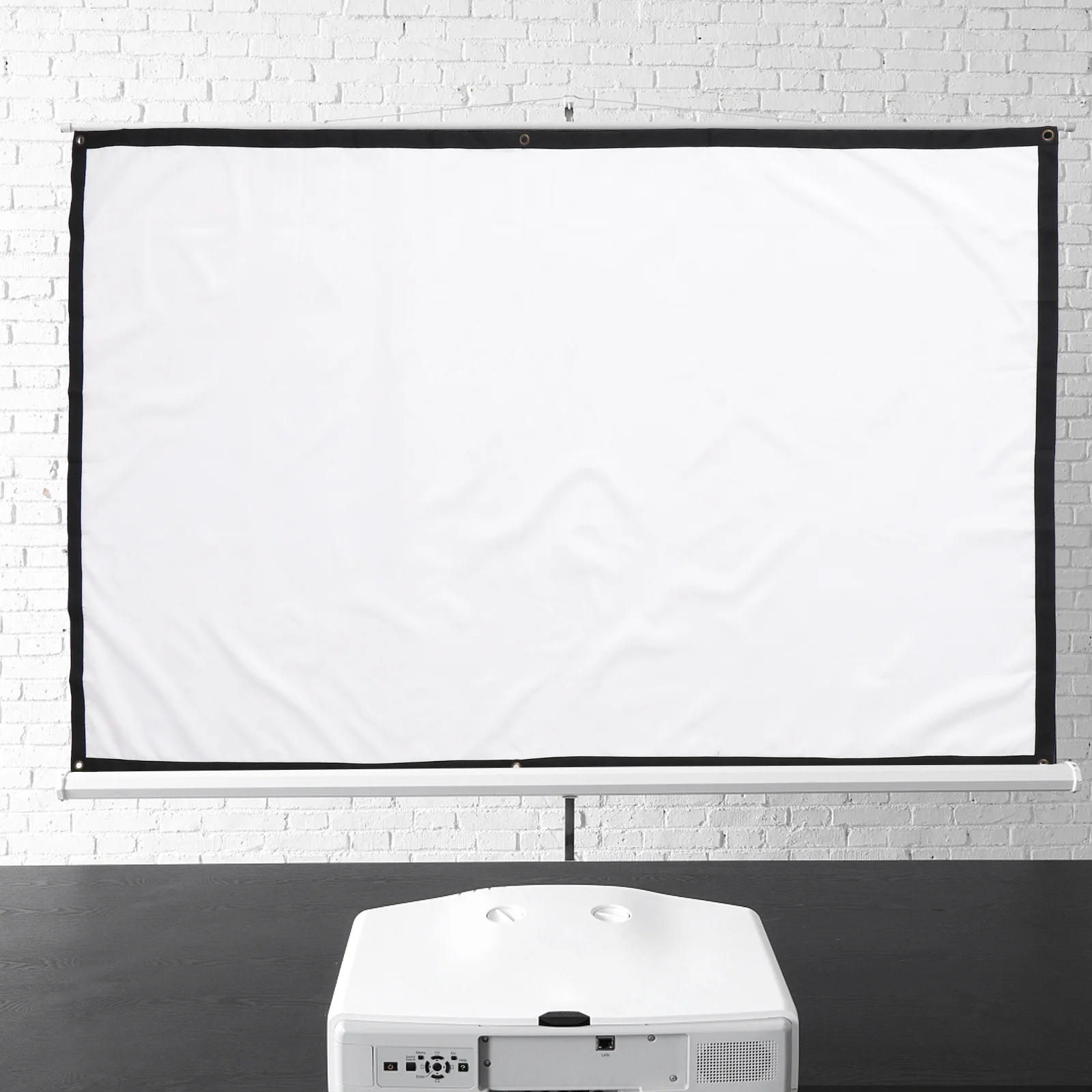1pc Projector Screen 84 Inch Portable 16:9 High Gain White Synthetic Fiber For Business Education Gaming Conference
1pc Projector Screen 84 Inch Portable 16:9 High Gain White Synthetic Fiber For Business Education Gaming Conference
