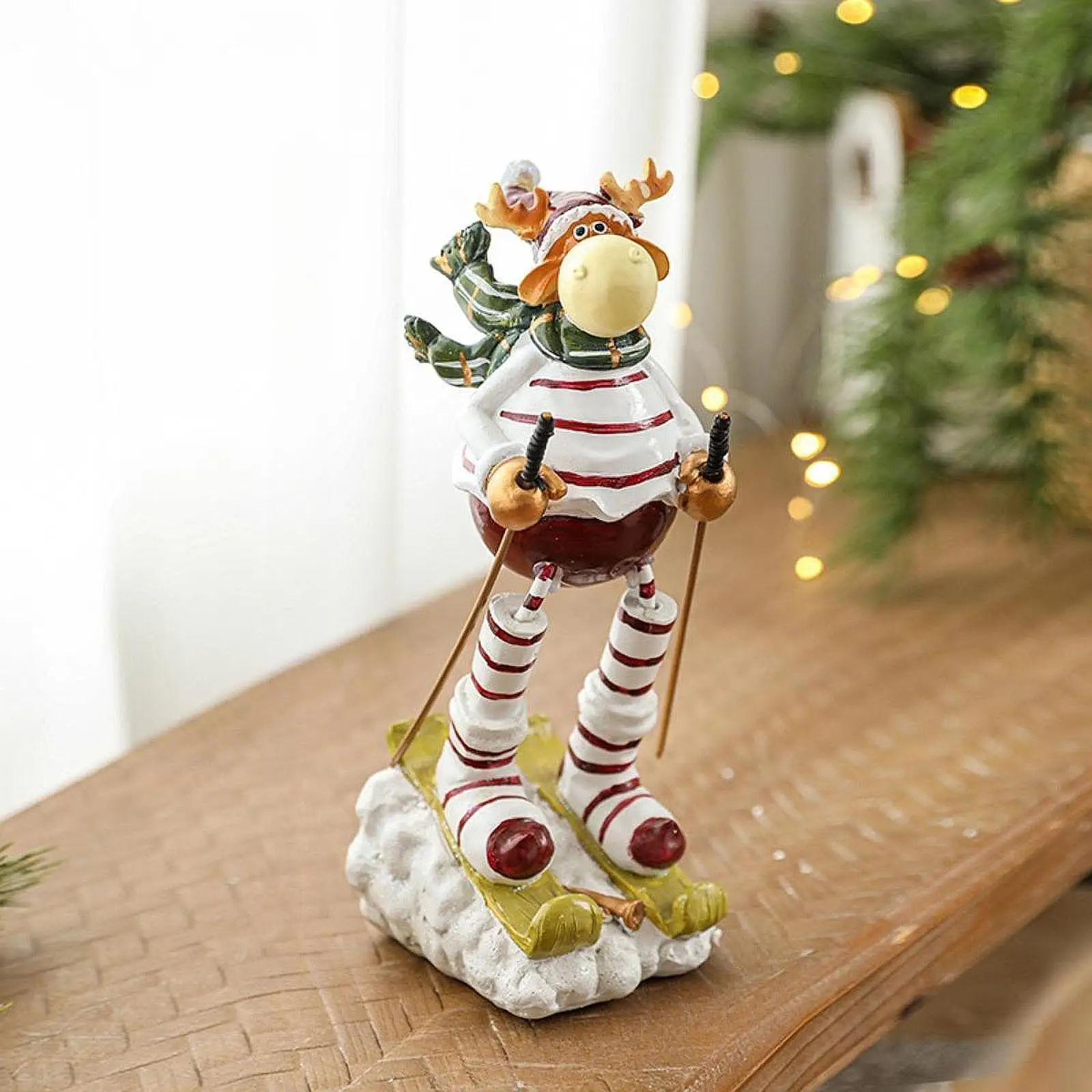 Рождественская катание на лыжах фигурка оленя статуя оленя для гостиной на новоселье
Рождественская катание на лыжах фигурка оленя статуя оленя для гостиной на новоселье