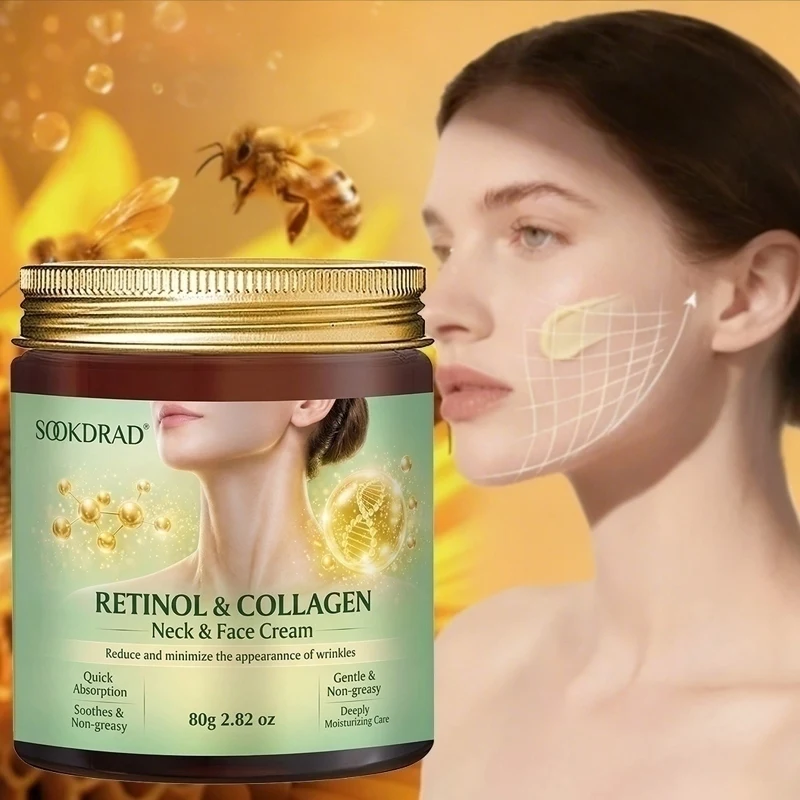Retinol & Collagen Neck Face Cream, quick absorption, non-greasy, 80g, all skin, daily use, men women
Retinol & Collagen Neck Face Cream, quick absorption, non-greasy, 80g, all skin, daily use, men women