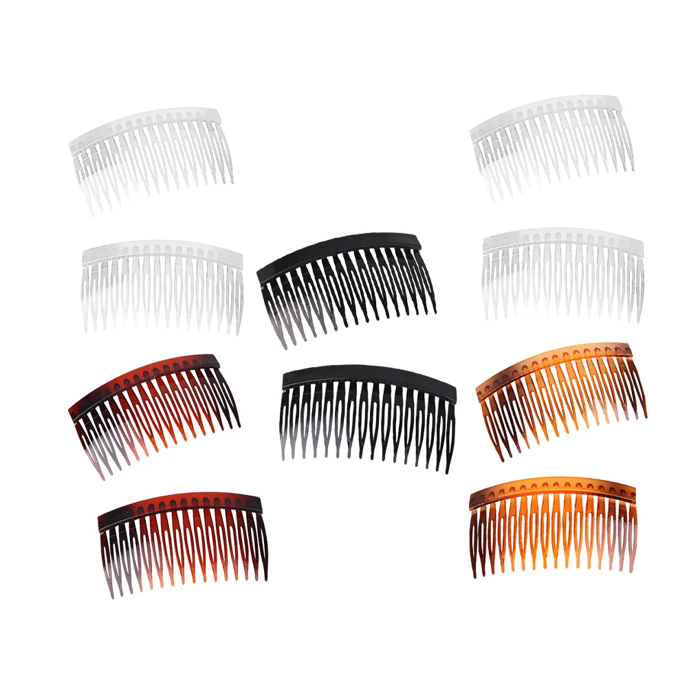 20 Pcs Yellow Hair Combs Inserted Headgear Women Headdress for Transparent Coffee 
20 Pcs Yellow Hair Combs Inserted Headgear Women Headdress for Transparent Coffee