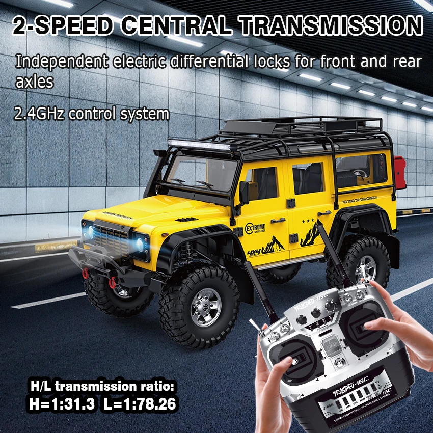 HG-P411 PRO 4WD RC Cars Model 2.4GHz 4x4 Off Road Rock Crawler 1:10 4WD Remote Control Toy Car
HG-P411 PRO 4WD RC Cars Model 2.4GHz 4x4 Off Road Rock Crawler 1:10 4WD Remote Control Toy Car