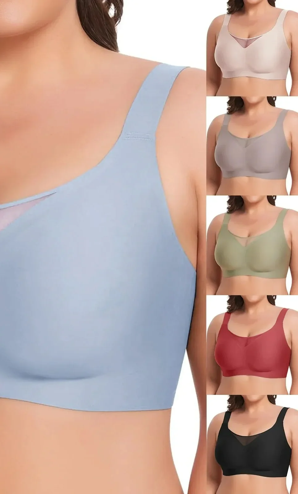 KUCLUT Bras for Women Pack Non Wired Bra Women's Padded Full Cup Bra Without Underwire With Padding Seamless Bustier Bralette
KUCLUT Bras for Women Pack Non Wired Bra Women's Padded Full Cup Bra Without Underwire With Padding Seamless Bustier Bralette